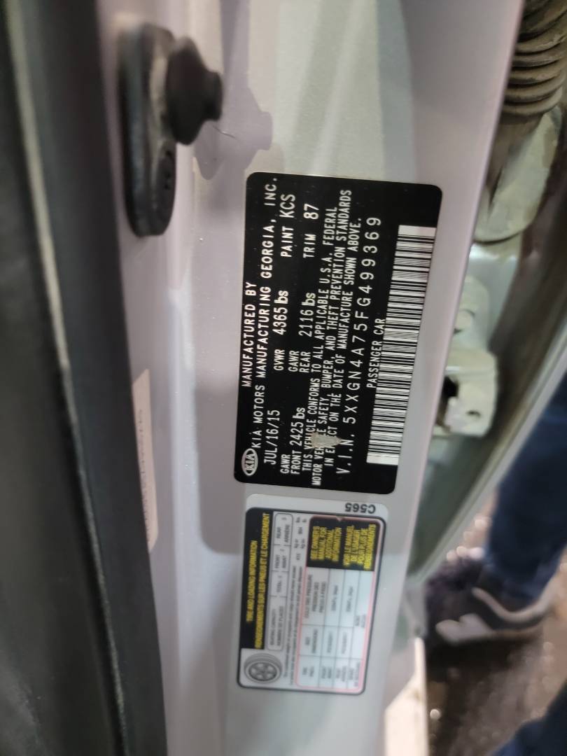 2015 KIA OPTIMA — 159017 Miles — Lot 5FG499369 — Main - Marhaba Auctions Used Cars - Image 8