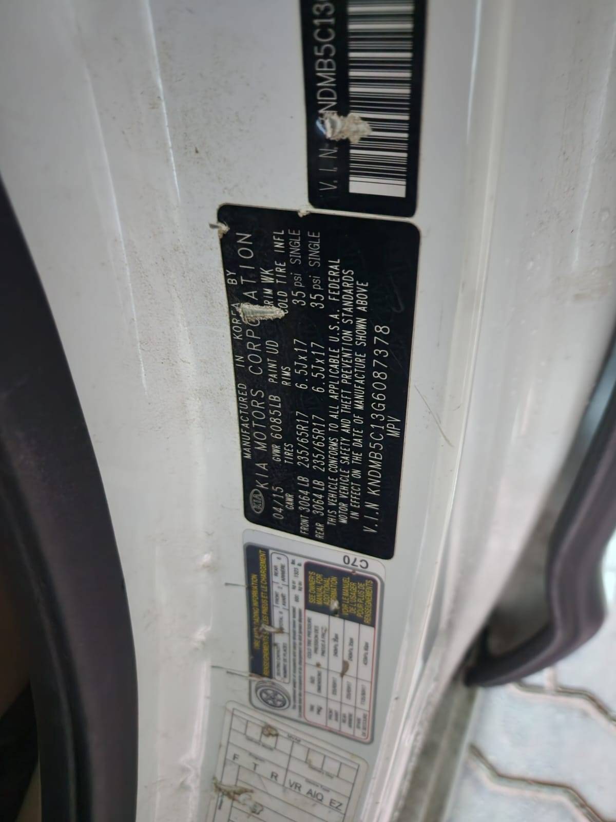 KIA SEDONA 2016 - Marhaba Auction Used Cars - Image 9