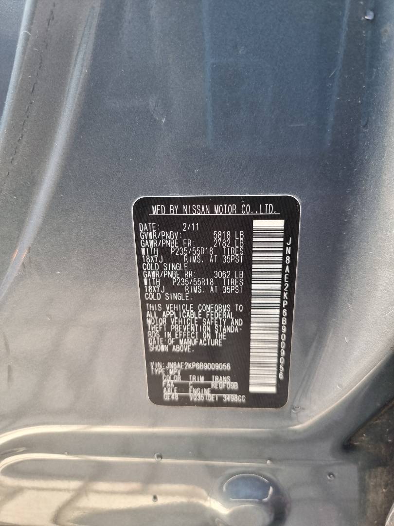 2011 NISSAN QUEST — 132065 Miles — Lot 214578 — Ind. 12 - Marhaba Auctions Used Cars - Image 10