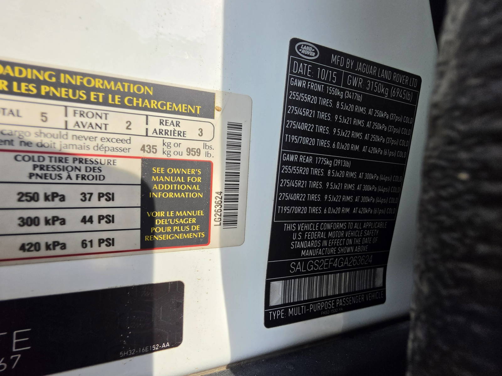 2016 LAND ROVER RANGE ROVER — 85189 Miles — Lot GA263624 - Marhaba Auctions Used Cars - Image 8
