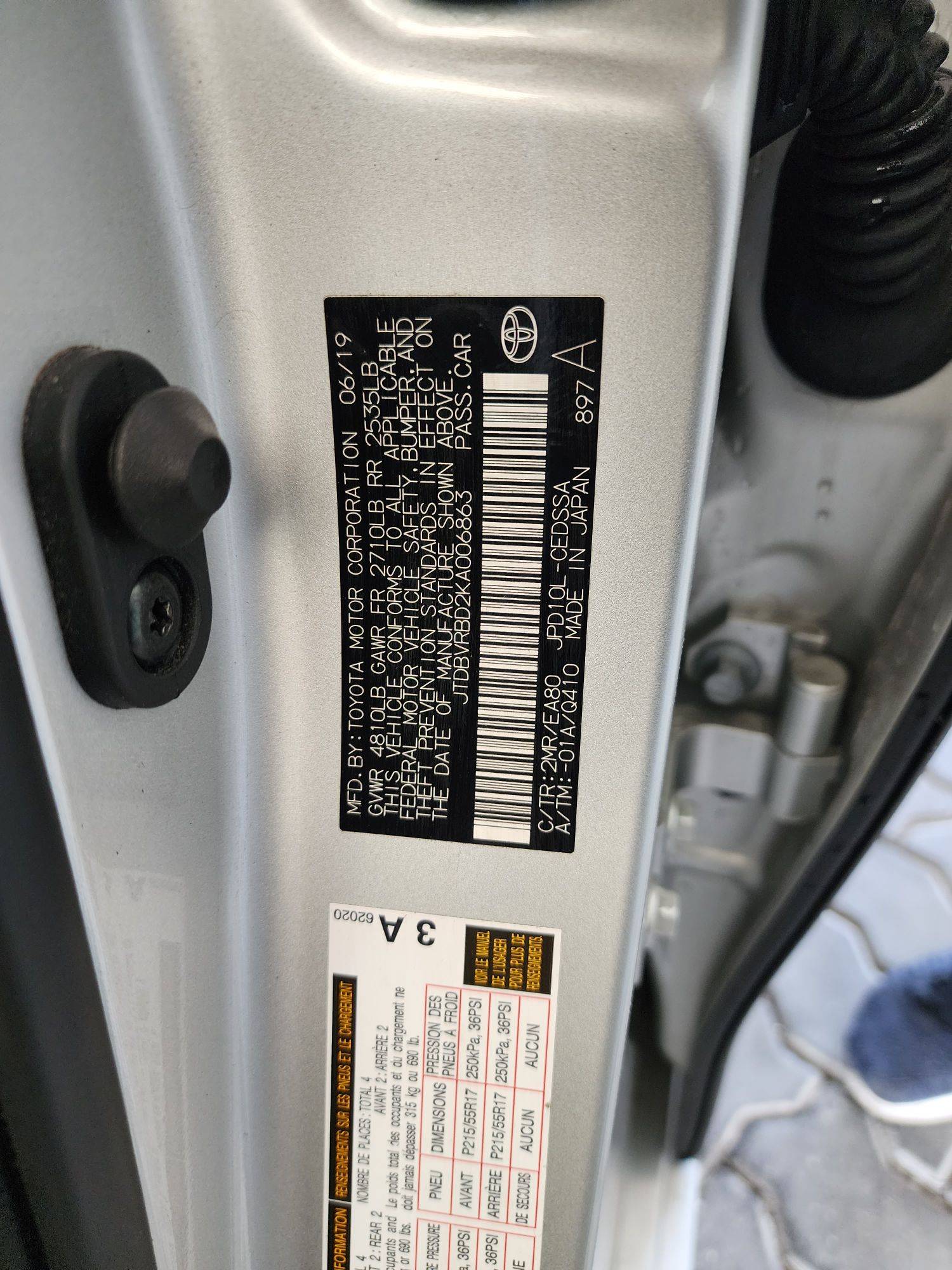 2019 TOYOTA MIRAI — 38454 Miles — Lot 37210540 - Marhaba Auctions Used Cars - Image 9
