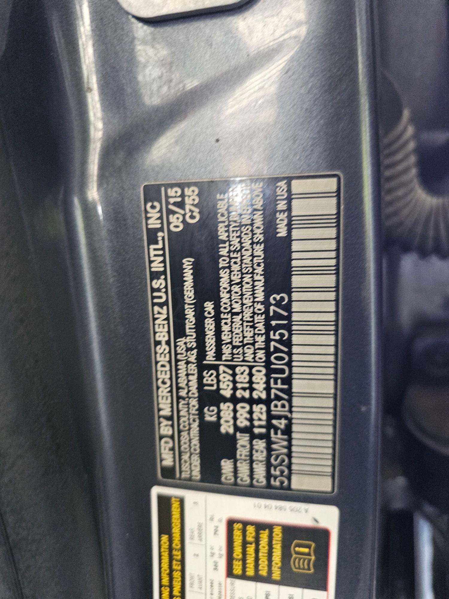 MERCEDES BENZ C300 2015 - Marhaba Auction Used Cars - Image 10