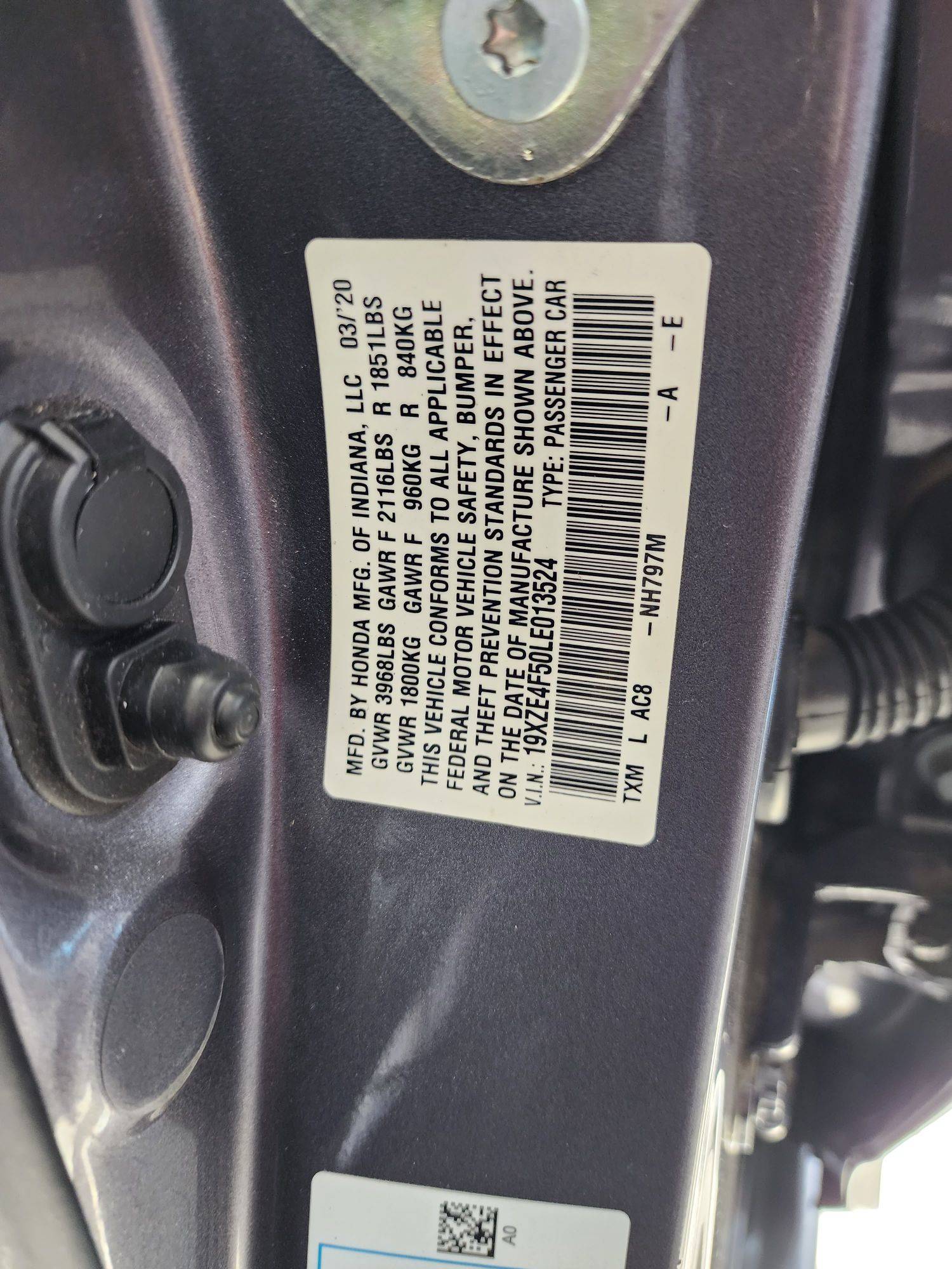 2020 HONDA INSIGHT — 59200 Miles — Lot 63424563 - Marhaba Auctions Used Cars - Image 9