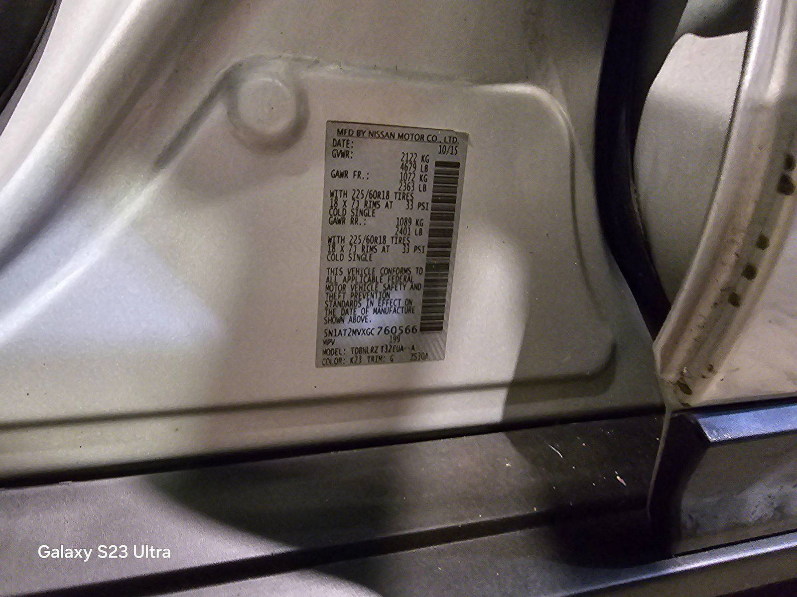 NISSAN ROGUE 2016 - Marhaba Auction Used Cars - Image 10