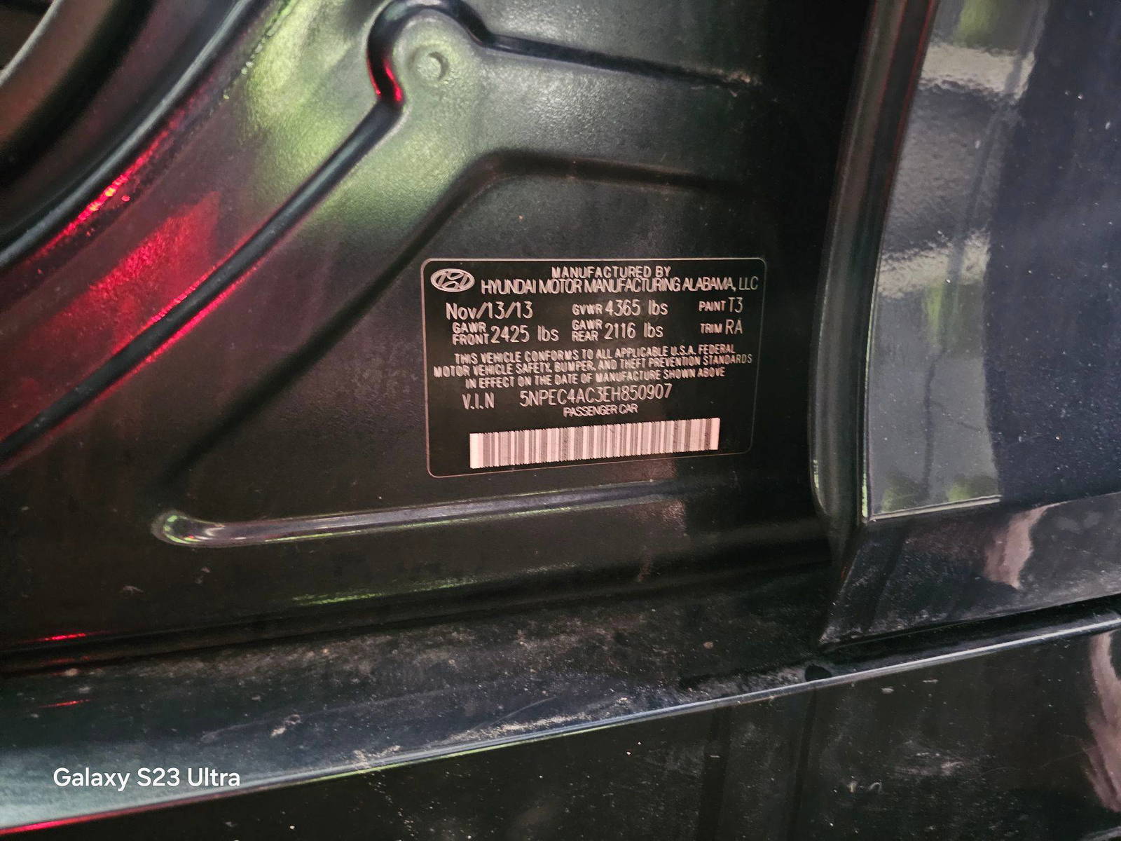 2014 HYUNDAI SONATA — 198774 Miles — Lot EH850907 — Main - Marhaba Auctions Used Cars - Image 9