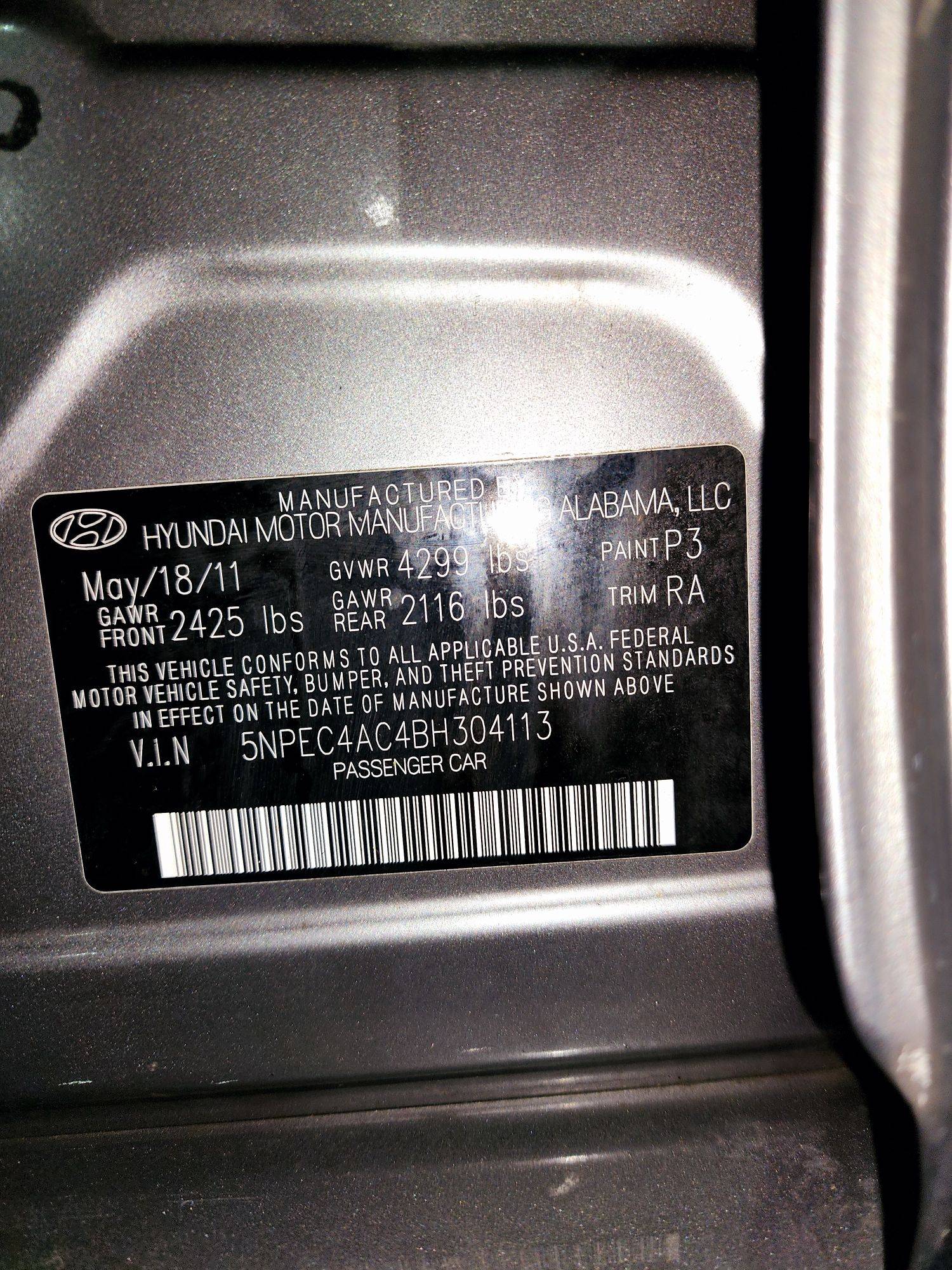 2011 HYUNDAI SONATA — 215860 Miles — Lot 40359135 — Main - Marhaba Auctions Used Cars - Image 10