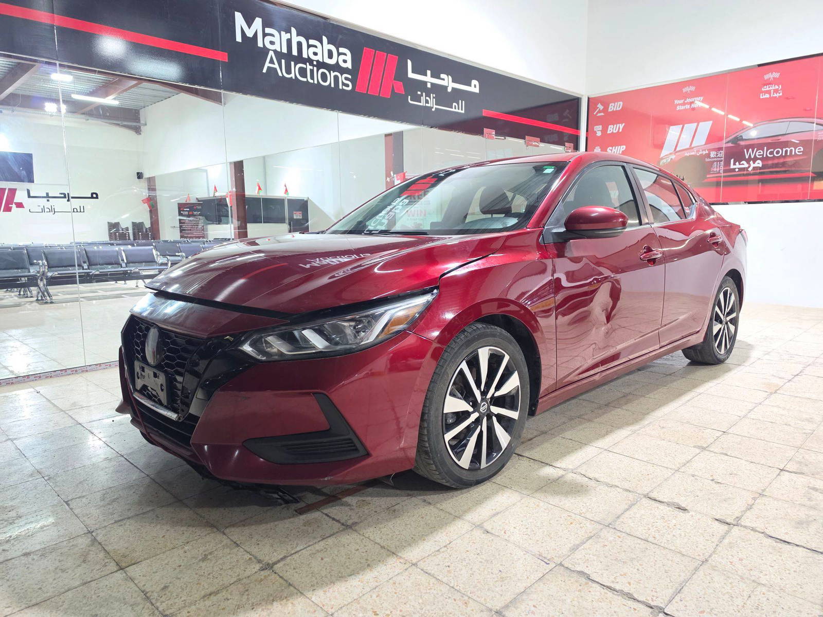 2022 NISSAN SENTRA — 233185 KM — Lot 95402565 - Marhaba Auctions Used Cars - Image 3