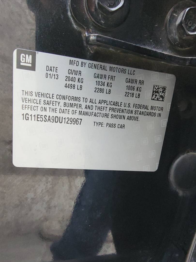 2013 CHEVROLET MALIBU — 188147 Miles — Lot SA9DU129967 — Main - Marhaba Auctions Used Cars - Image 10
