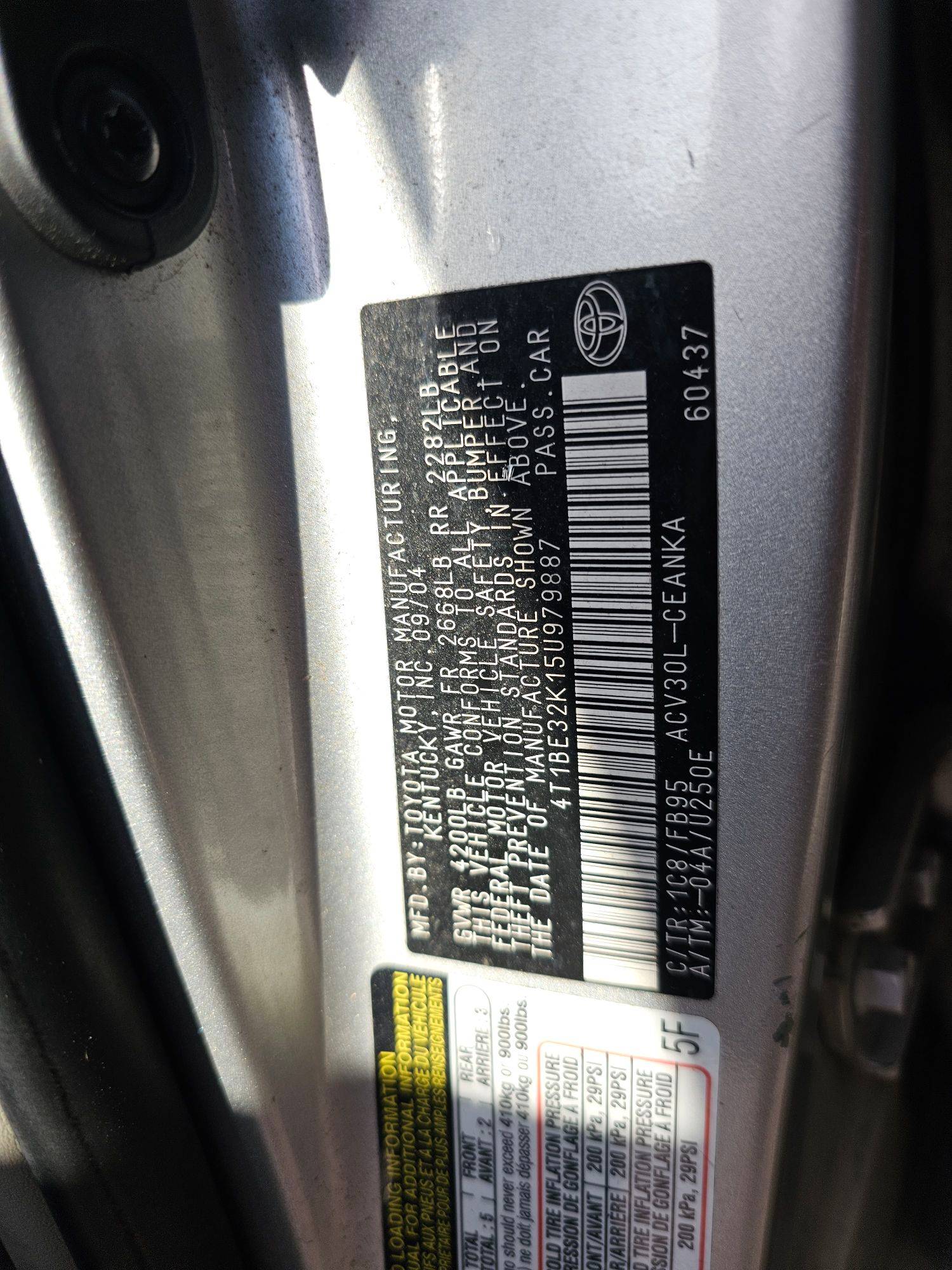 TOYOTA CAMRY 2005 - Marhaba Auction Used Cars - Image 10