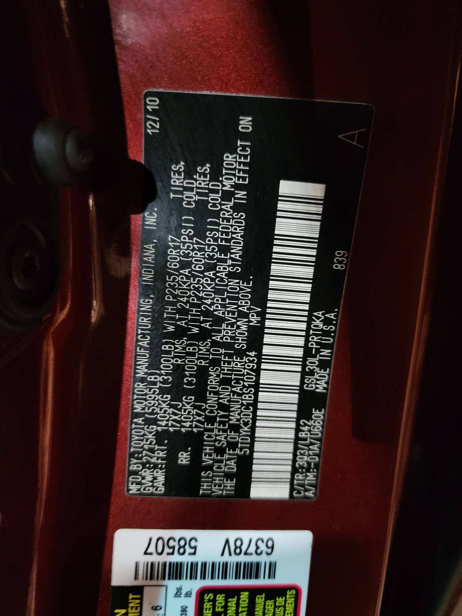 TOYOTA SIENNA 2011 - Marhaba Auction Used Cars - Image 8