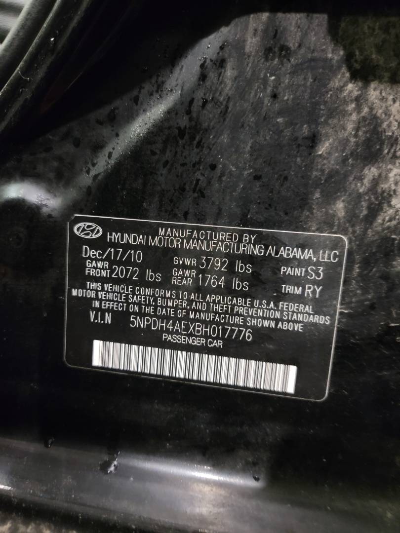2011 HYUNDAI ELANTRA — 214394 Miles — Lot 58073685 — Souq - Marhaba Auctions Used Cars - Image 9