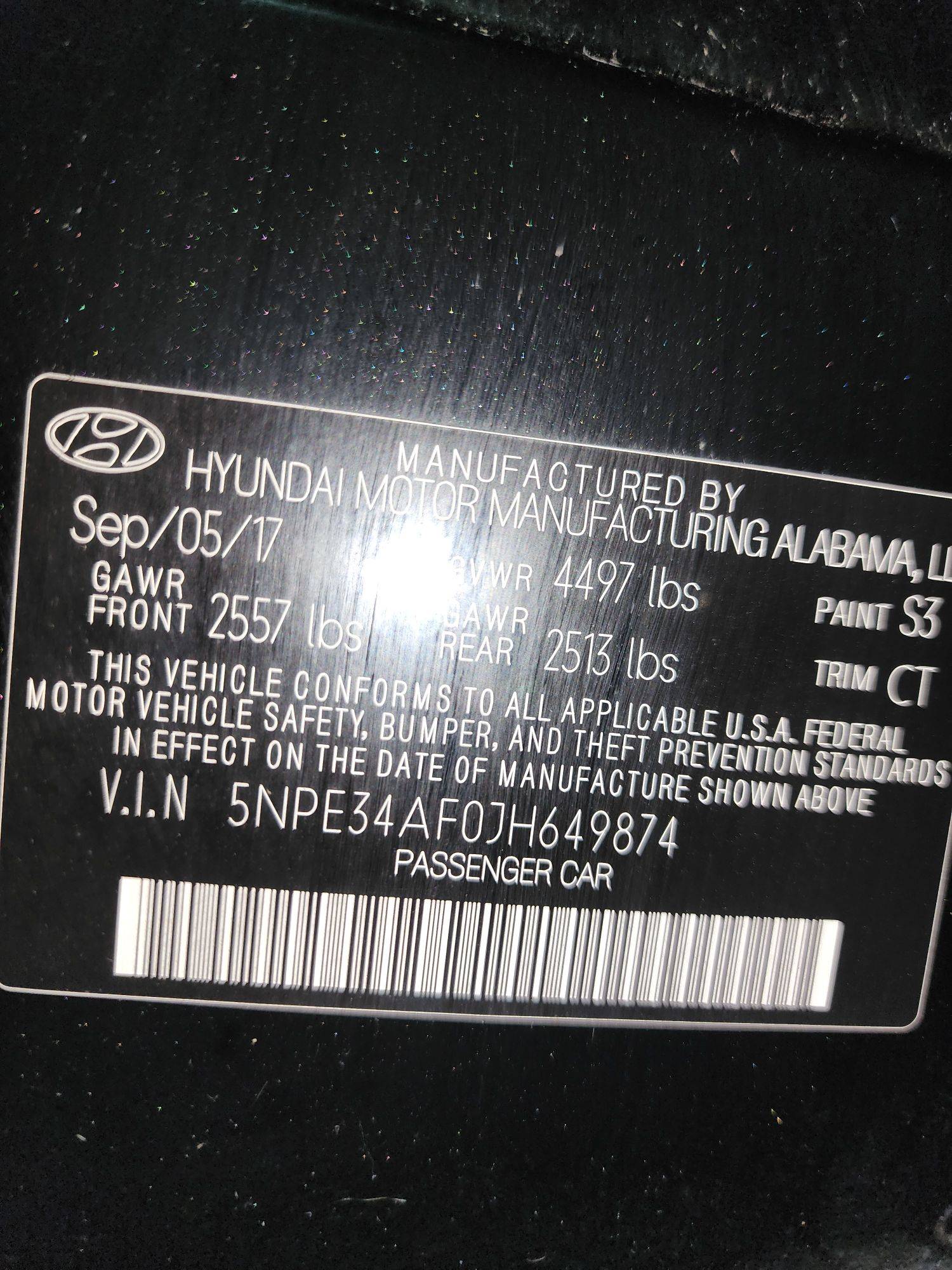 HYUNDAI SONATA 2018 - Marhaba Auction Used Cars - Image 10