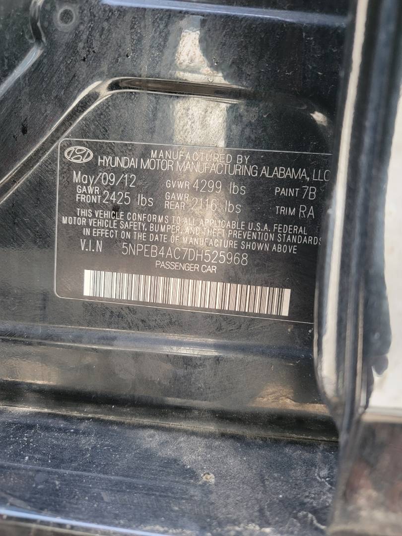 2013 HYUNDAI SONATA — 171404 Miles — Lot 39977304 - Marhaba Auctions Used Cars - Image 9