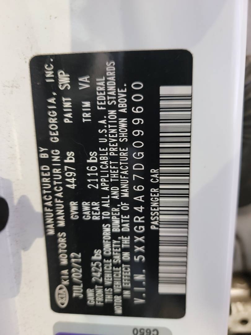 KIA OPTIMA 2013 - Marhaba Auction Used Cars - Image 10