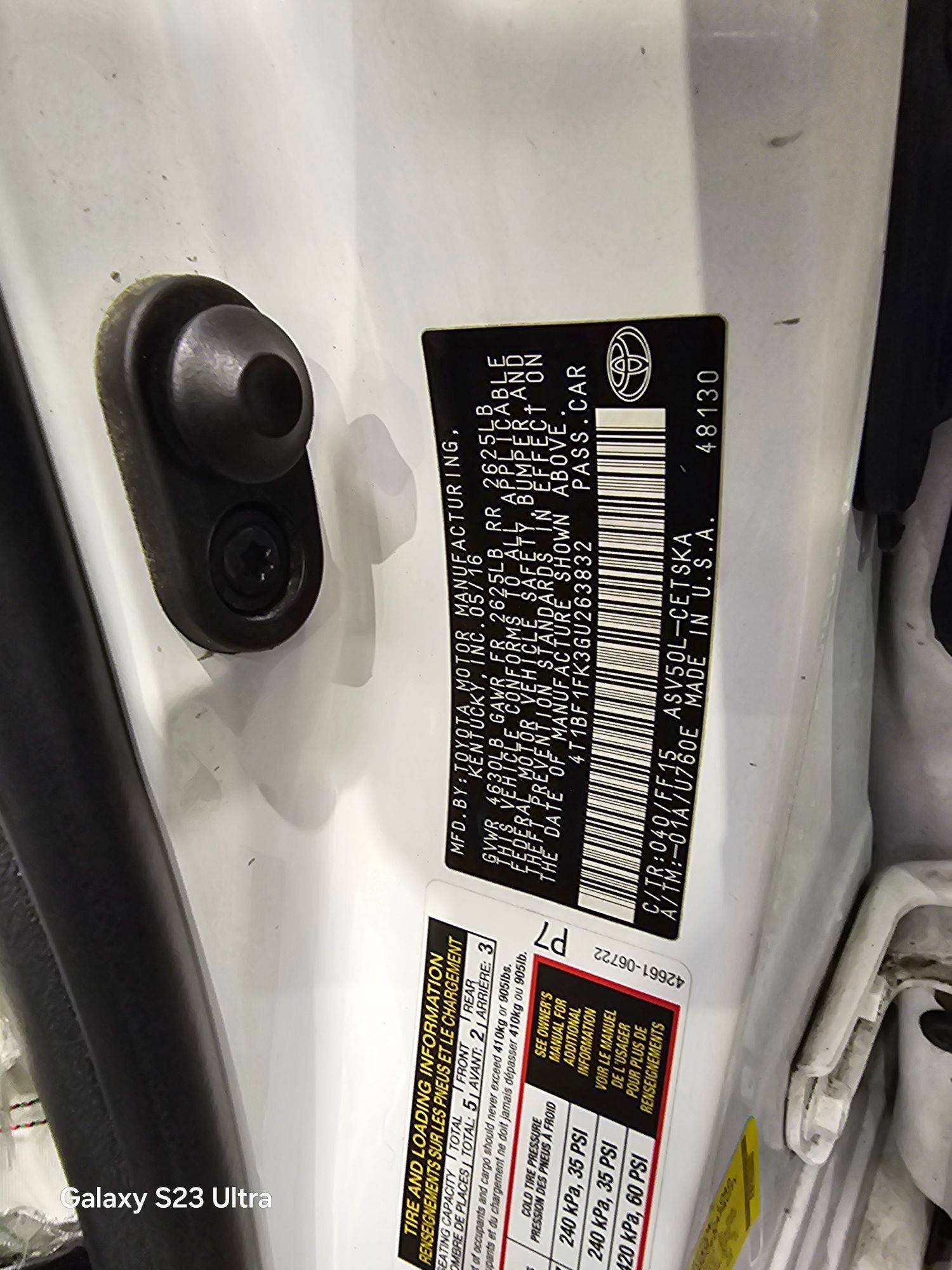 2016 TOYOTA CAMRY — 146291 Miles — Lot 263832 — Main - Marhaba Auctions Used Cars - Image 9