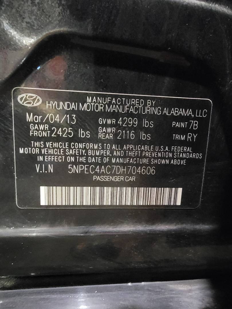 2013 HYUNDAI SONATA — 174987 Miles — Lot 3195030 — Main - Marhaba Auctions Used Cars - Image 11