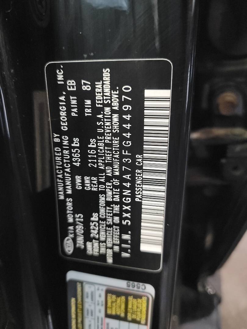 2015 KIA OPTIMA — 123641 Miles — Lot A73FG444970 — Main - Marhaba Auctions Used Cars - Image 9