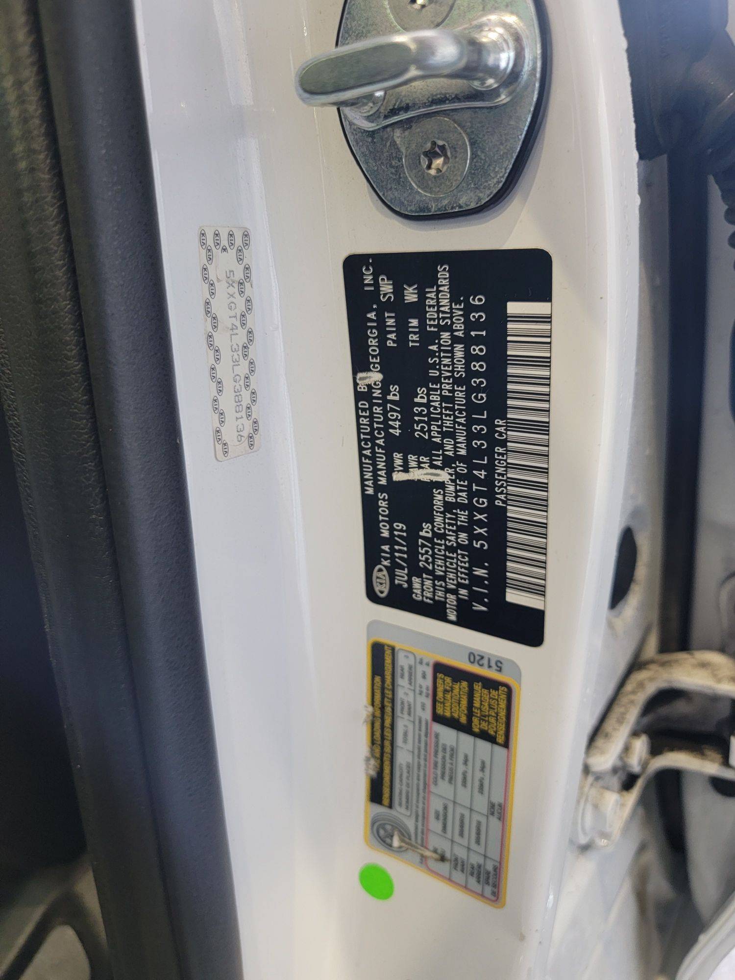 KIA OPTIMA 2020 - Marhaba Auction Used Cars - Image 10