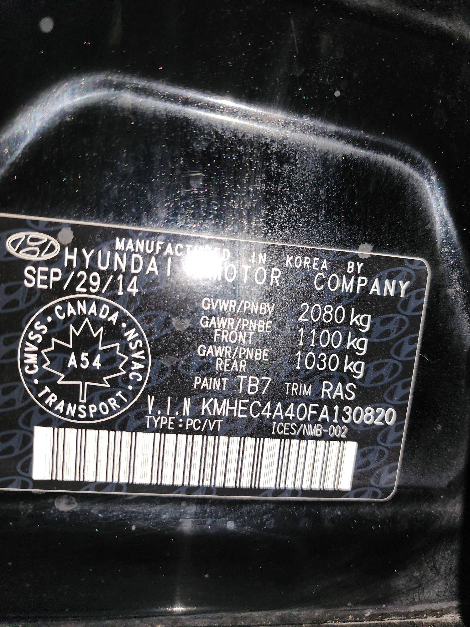 HYUNDAI SONATA 2015 - Marhaba Auction Used Cars - Image 11