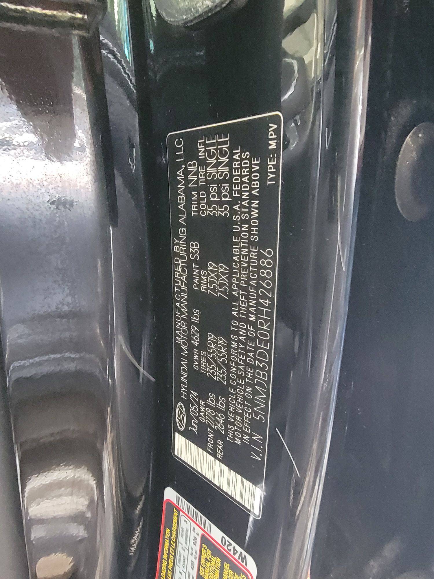 2024 HYUNDAI TUCSON — 131 Miles — Lot H426886 — Main - Marhaba Auctions Used Cars - Image 9