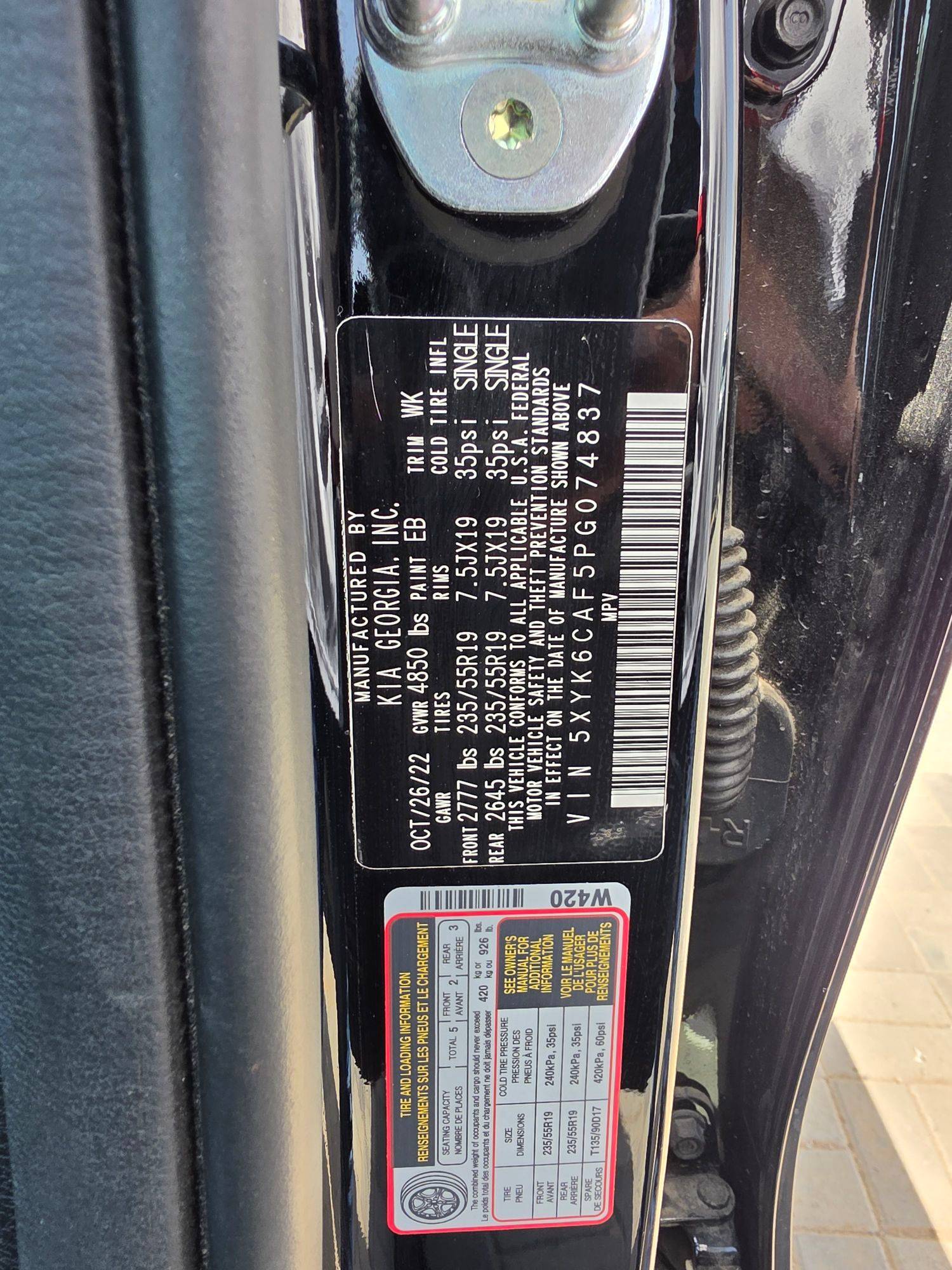 2023 KIA SPORTAGE — 32682 Miles — Lot PG074837 - Marhaba Auctions Used Cars - Image 10