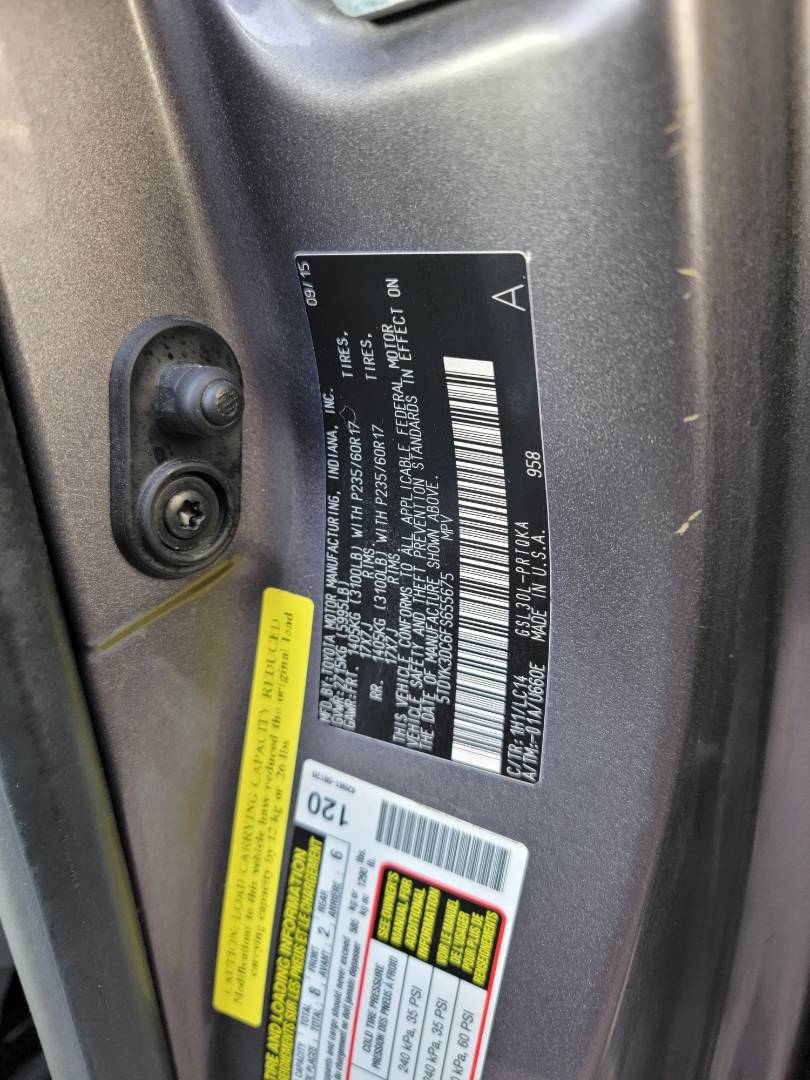 2015 TOYOTA SIENNA — 163459 Miles — Lot C6FS655675 — Main - Marhaba Auctions Used Cars - Image 9