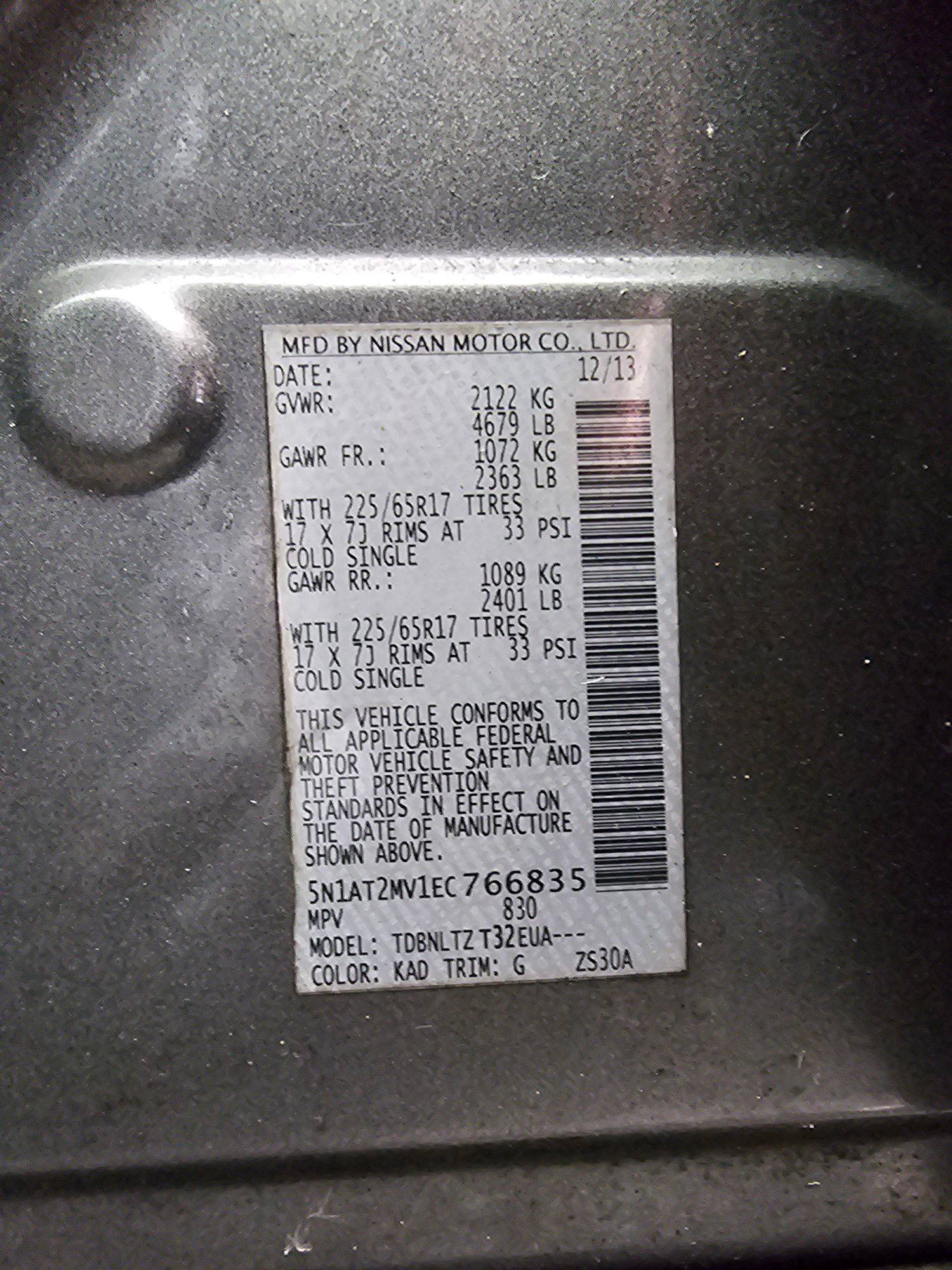 2014 NISSAN ROGUE — 63224 Miles — Lot 766835 — Souq - Marhaba Auctions Used Cars - Image 9