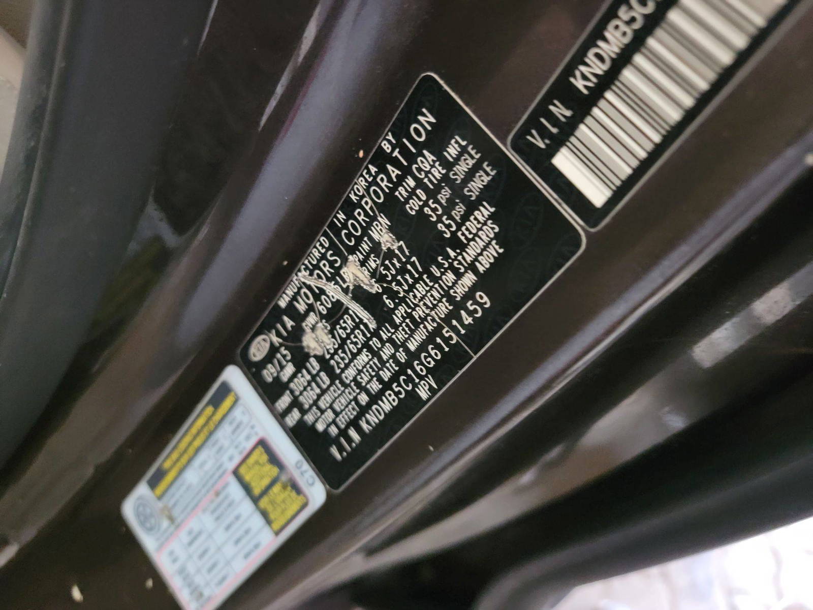 KIA SEDONA 2016 - Marhaba Auction Used Cars - Image 9