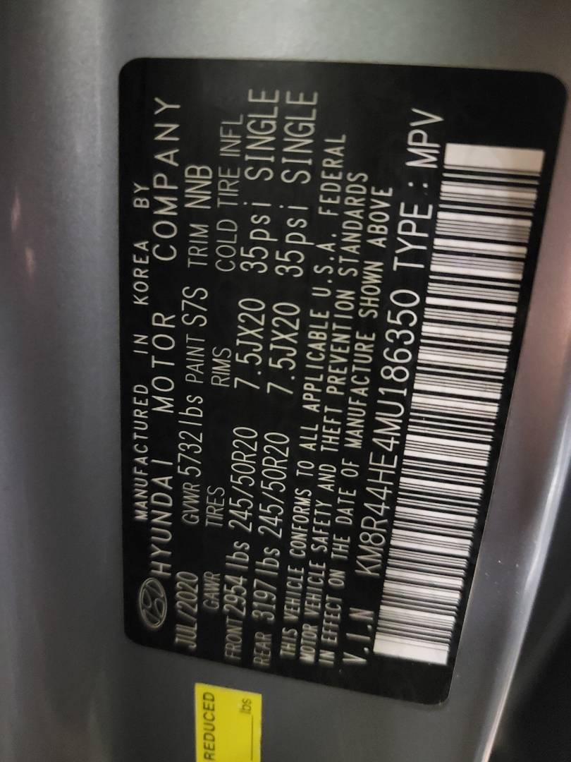 2021 HYUNDAI PALISADE CALLIGRAPHY — 56285 Miles — Lot U186350 - Marhaba Auctions Used Cars - Image 9