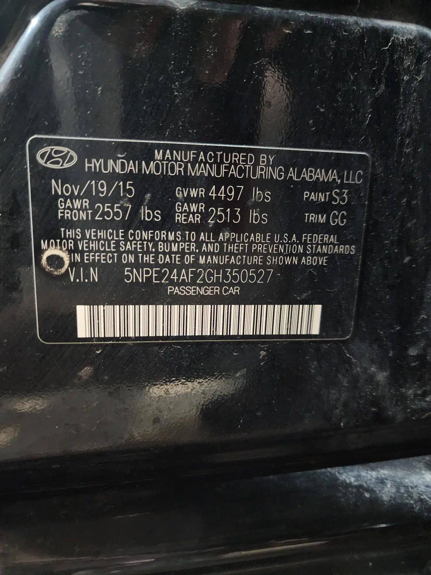 HYUNDAI SONATA 2016 - Marhaba Auction Used Cars - Image 10