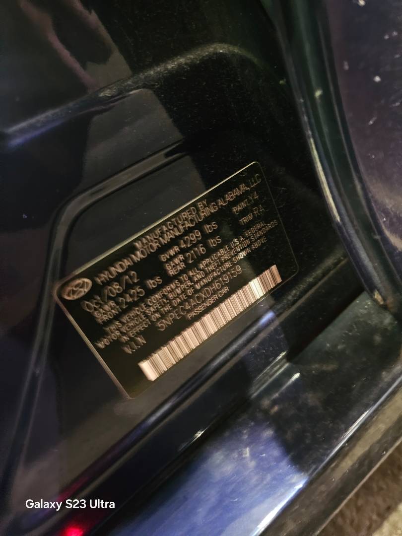 2013 HYUNDAI SONATA — 272532 Miles — Lot XDH619159 — Main - Marhaba Auctions Used Cars - Image 8