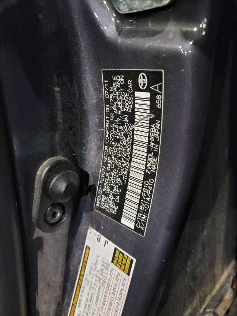 2011 TOYOTA PRIUS — 202356 Miles — Lot B0320692 — Main - Marhaba Auctions Used Cars - Image 9