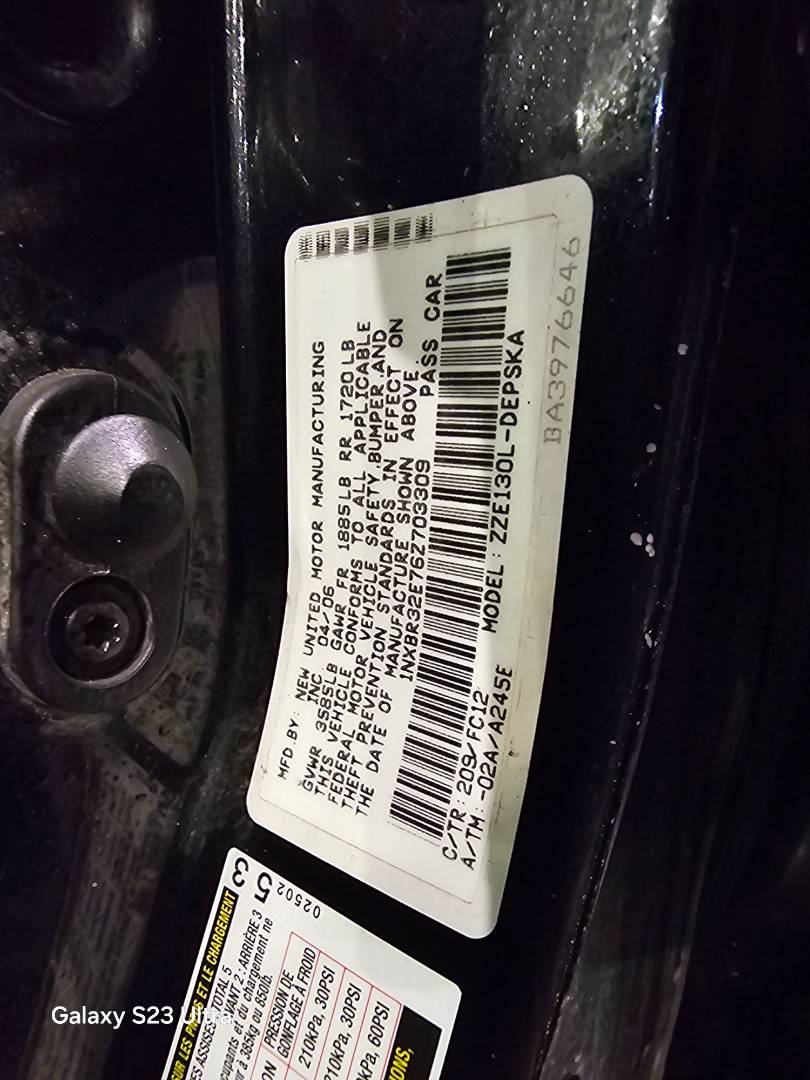 TOYOTA COROLLA 2006 - Marhaba Auction Used Cars - Image 8