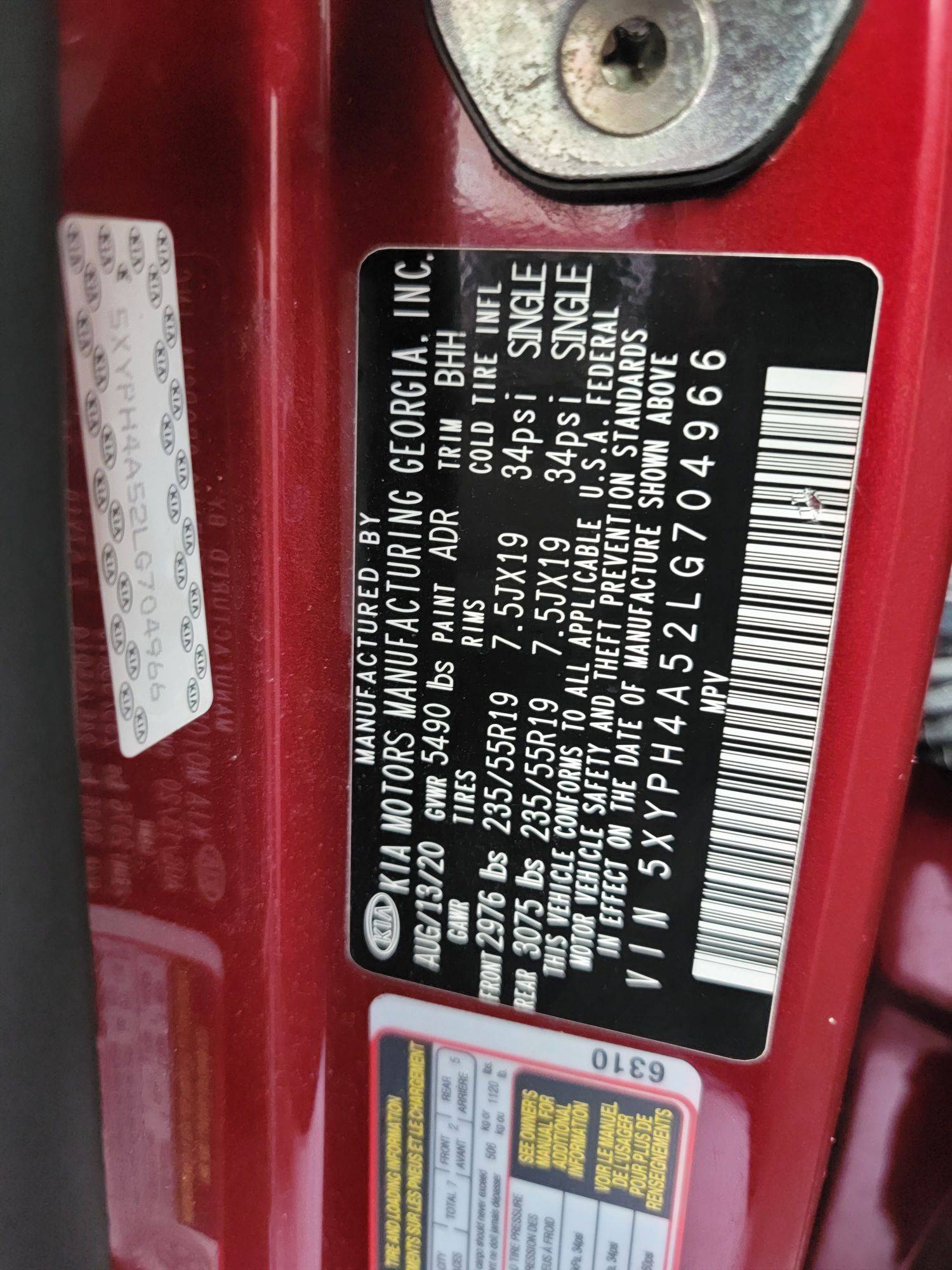 KIA SORENTO 2020 - Marhaba Auction Used Cars - Image 11