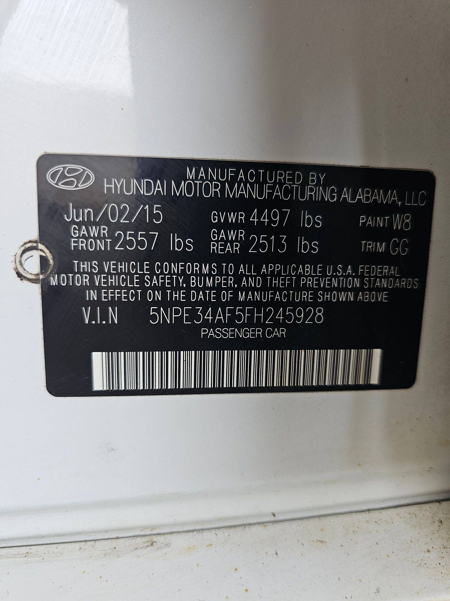 2015 HYUNDAI SONATA — 217190 Miles — Lot 5FH245928 — Main - Marhaba Auctions Used Cars - Image 10