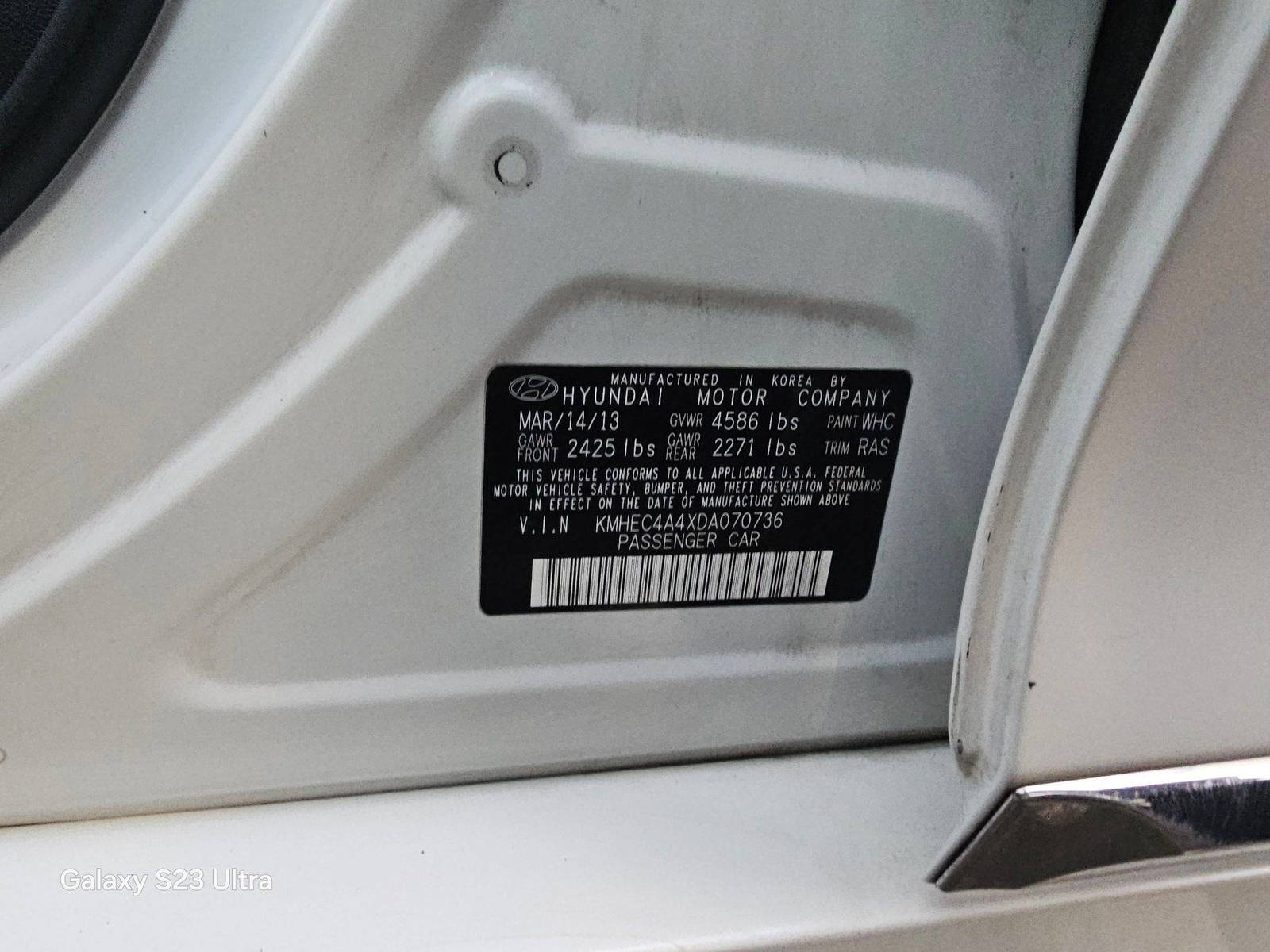 HYUNDAI SONATA 2013 - Marhaba Auction Used Cars - Image 9