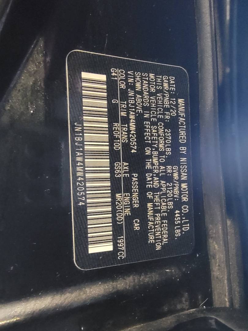 2021 NISSAN ROGUE SPORTS — 78115 Miles — Lot MW420574 — Main - Marhaba Auctions Used Cars - Image 10