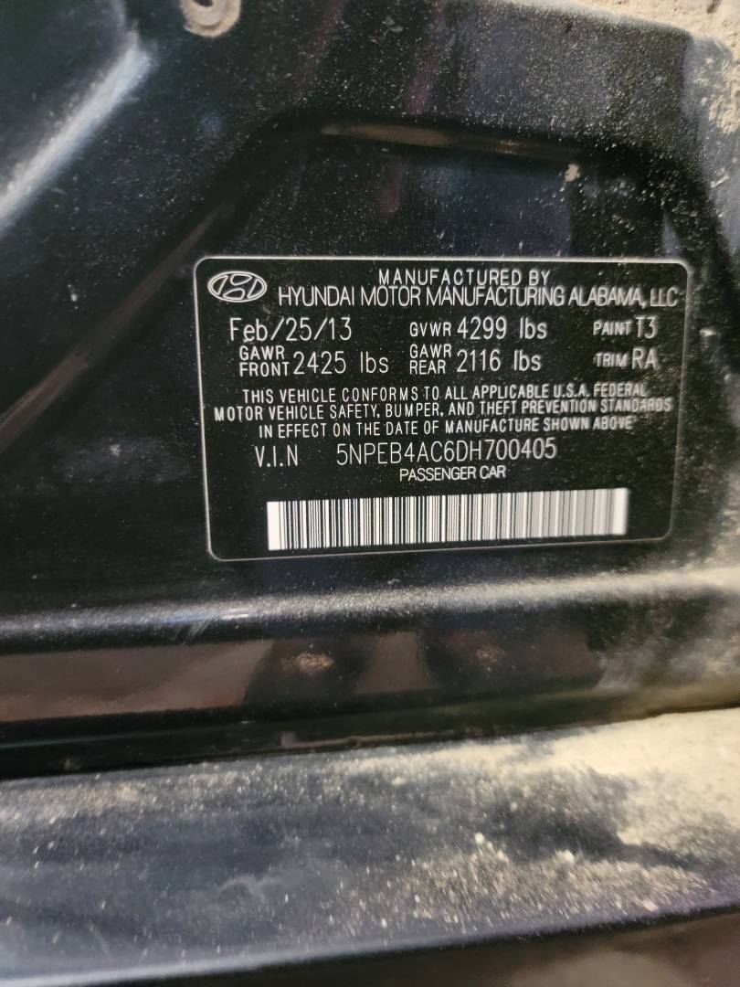 2013 HYUNDAI SONATA — 163525 Miles — Lot 38404163 — Main - Marhaba Auctions Used Cars - Image 10