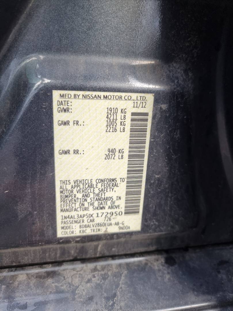 NISSAN ALTIMA 2013 - Marhaba Auction Used Cars - Image 9