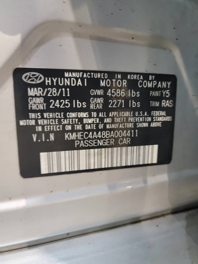 2011 HYUNDAI SONATA — 161161 Miles — Lot 39567984 - Marhaba Auctions Used Cars - Image 6