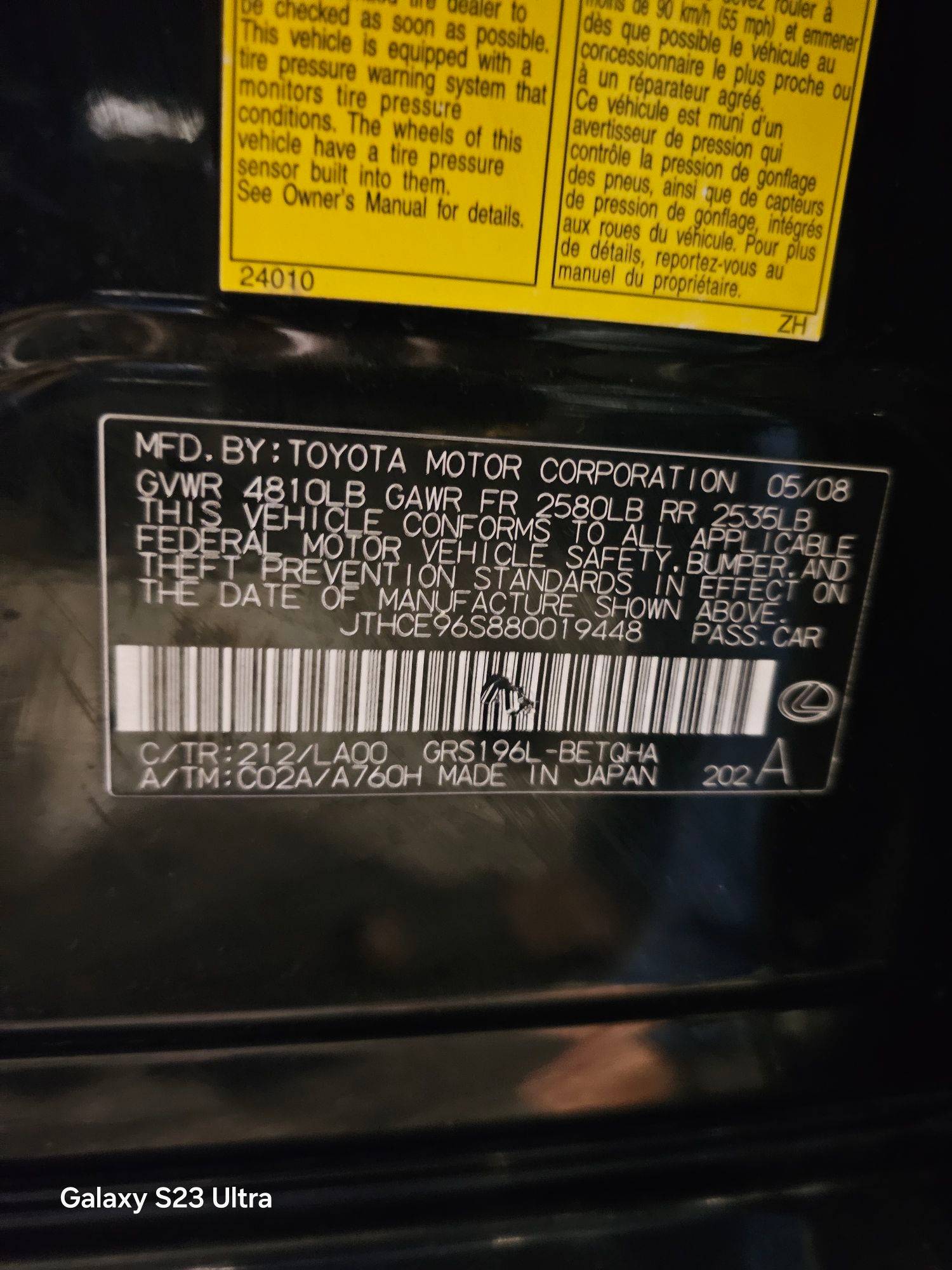 LEXUS GS 350 2008 - Marhaba Auction Used Cars - Image 9