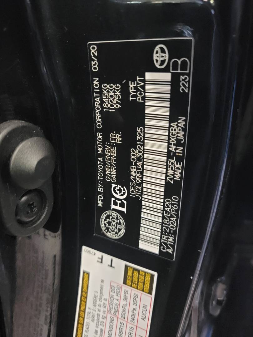 2020 TOYOTA PRIUS — 148744 KM — Lot 86484364 — Main - Marhaba Auctions Used Cars - Image 9