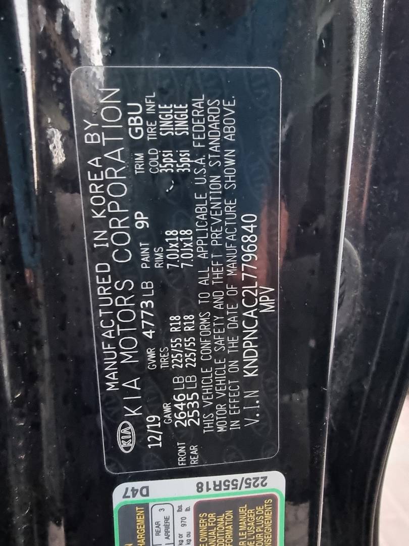 2020 KIA SPORTAGE — 44354 Miles — Lot 7796840 — Ind. 12 - Marhaba Auctions Used Cars - Image 9