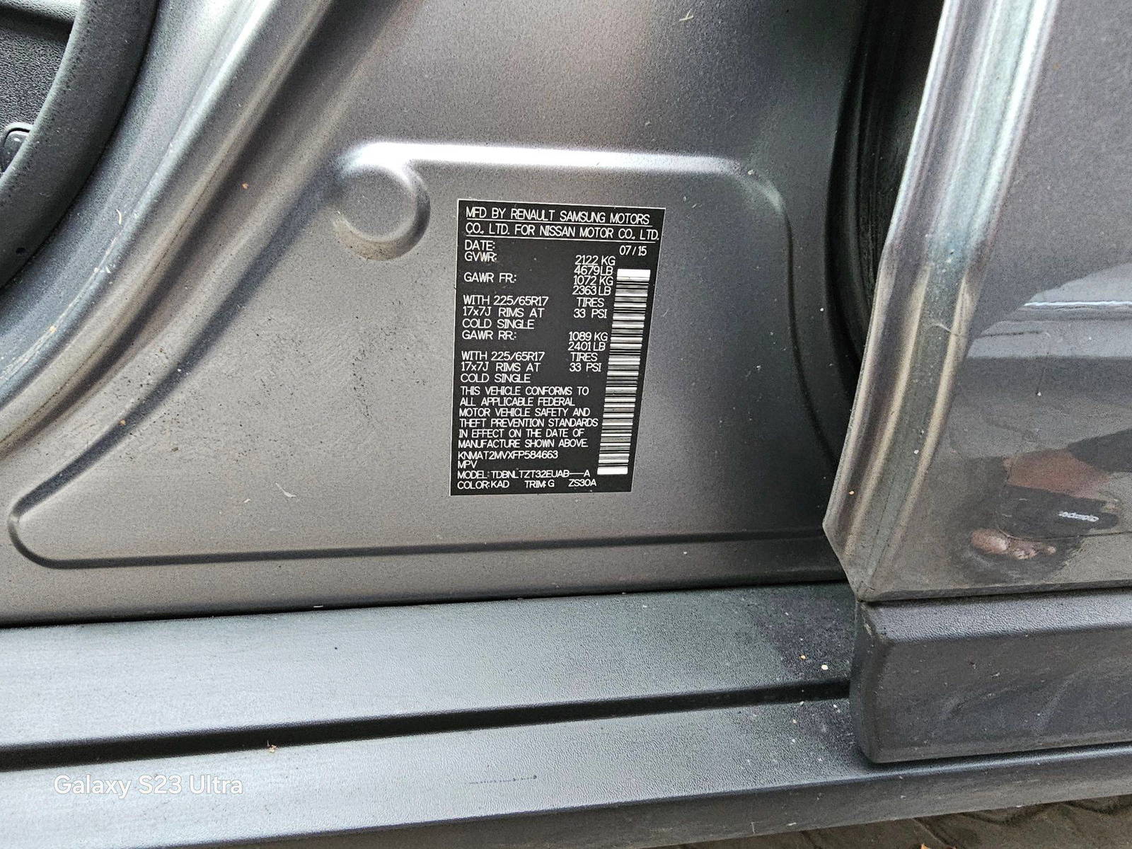 NISSAN ROGUE 2015 - Marhaba Auction Used Cars - Image 9