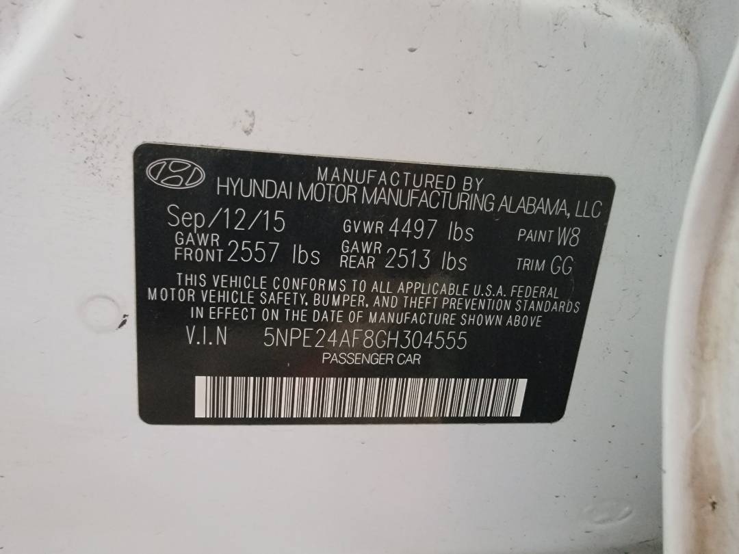 2016 HYUNDAI SONATA — 78347 Miles — Lot 46896804 — Main - Marhaba Auctions Used Cars - Image 8