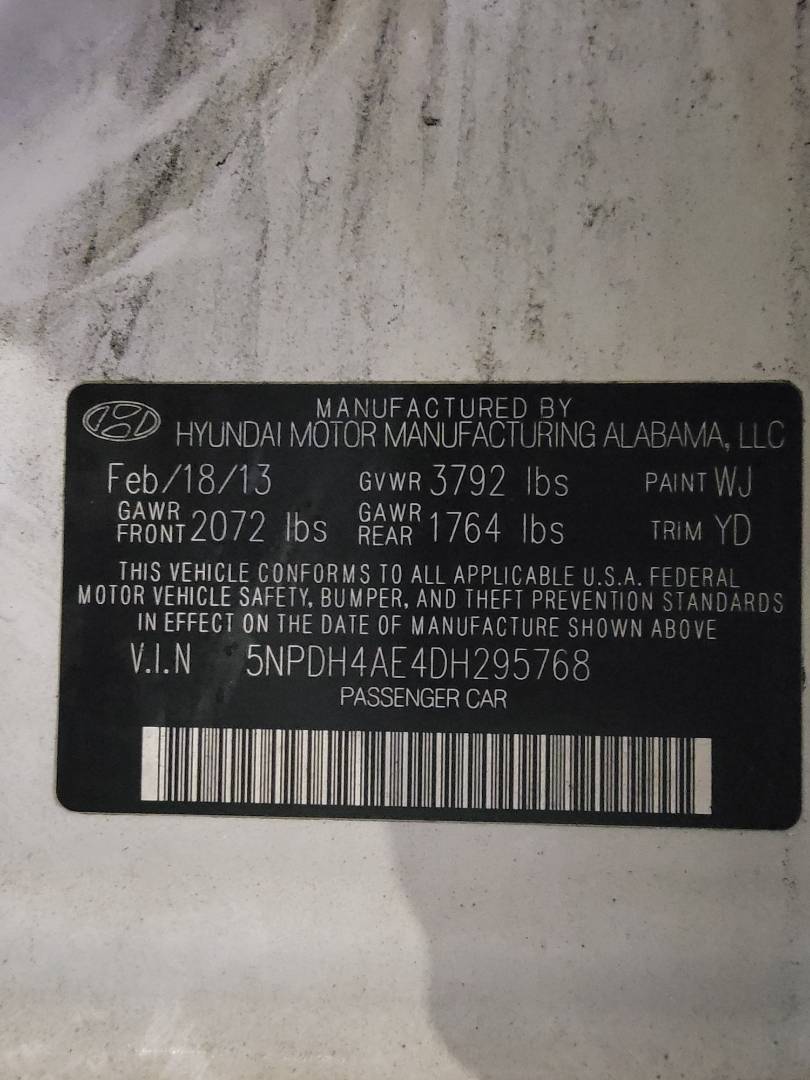 2013 HYUNDAI ELANTRA — 138297 Miles — Lot 71327103 - Marhaba Auctions Used Cars - Image 12