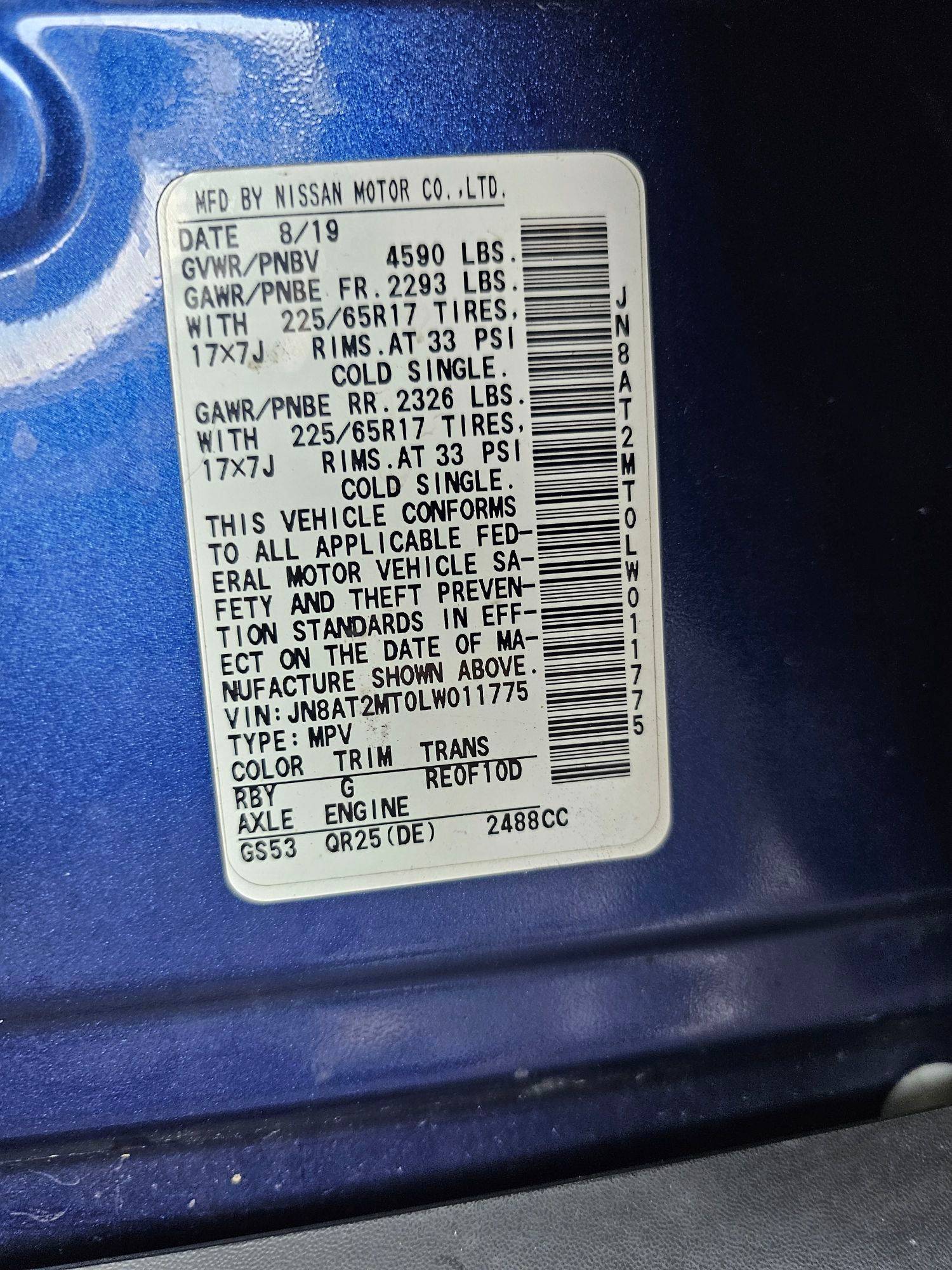 NISSAN ROGUE 2020 - Marhaba Auction Used Cars - Image 9