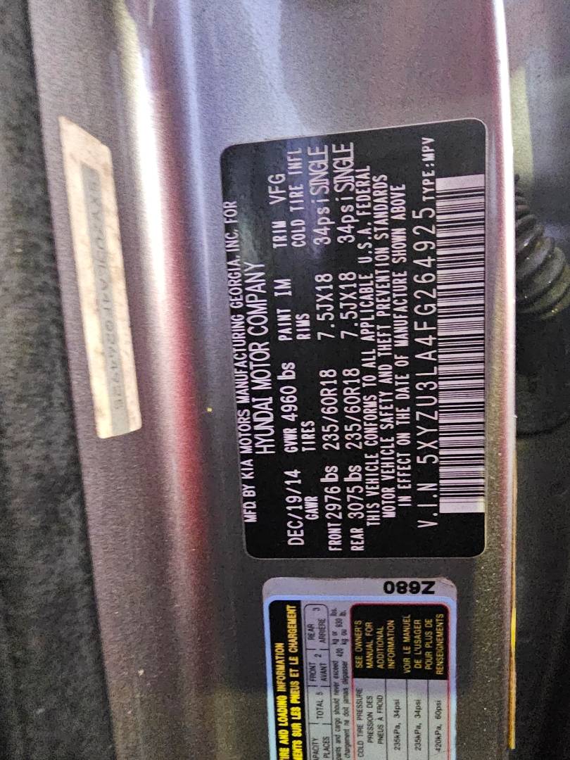 HYUNDAI SANTA FE 2015 - Marhaba Auction Used Cars - Image 11