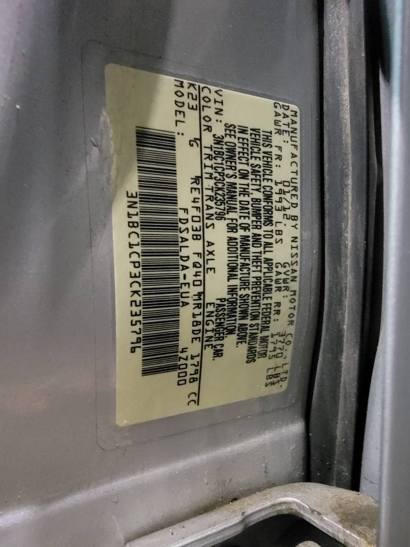 2012 NISSAN VERSA — 152365 Miles — Lot K235796 — Main - Marhaba Auctions Used Cars - Image 9