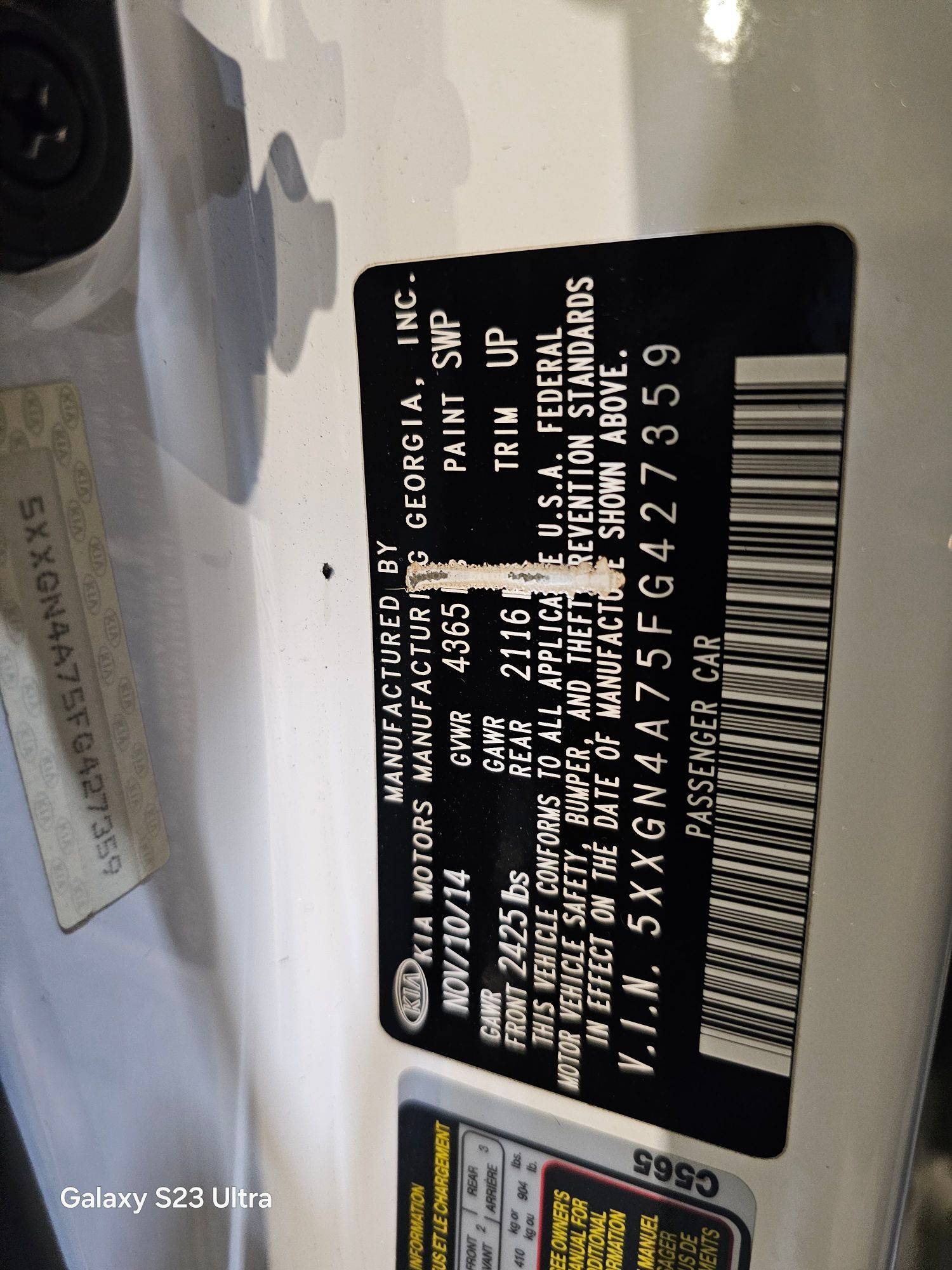 KIA OPTIMA 2015 - Marhaba Auction Used Cars - Image 10